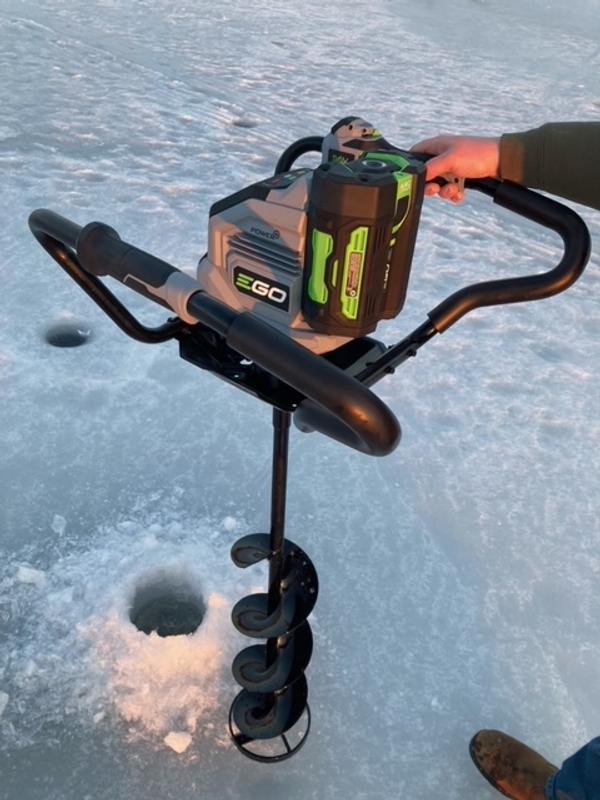 StrikeMaster gas powered ice auger high performance engine for thick ice drilling professional ice fishing equipment